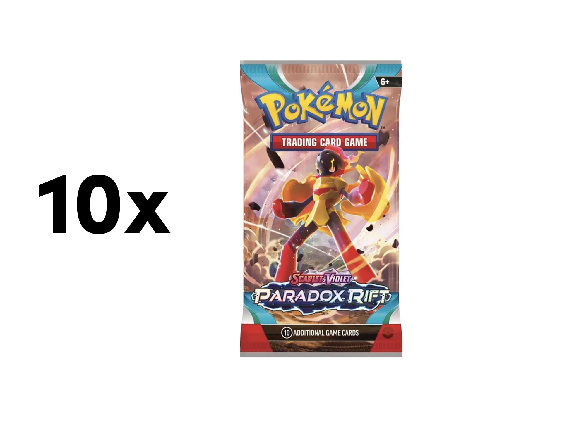 Pokemon Booster Pack Paradox Rift - 10 bundel - Rip & Ship