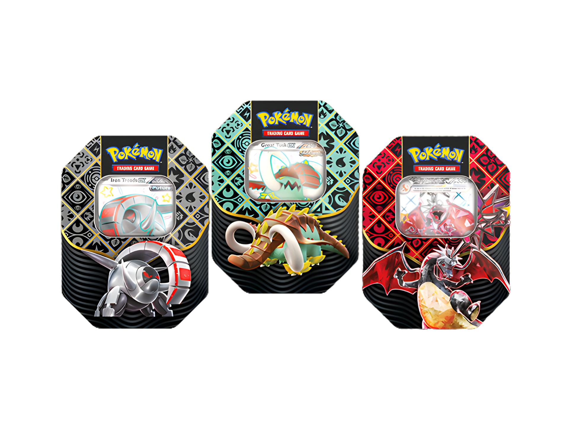 Pokemon Ex Tin Paldean Fates 3pc