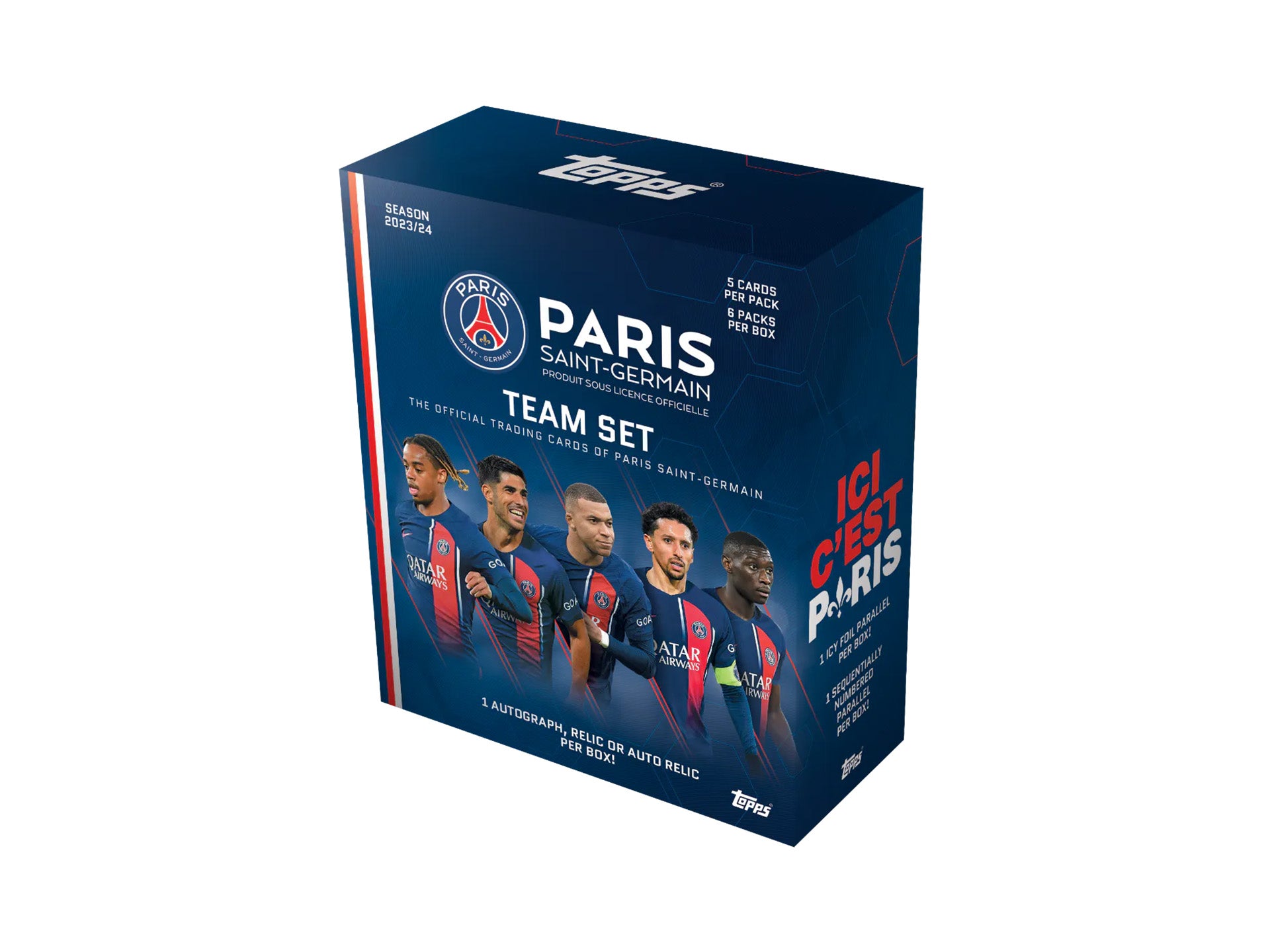 Topps - Paris Saint-Germain (PSG) Soccer Team Set 2023/24