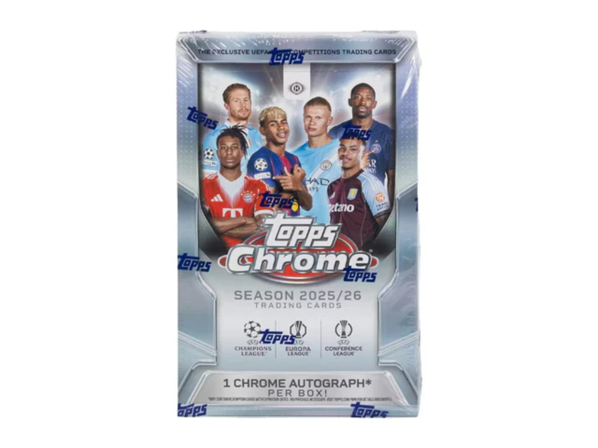 Topps Chrome UEFA Club Competition Hobby Box 25/26 - Livestream Rip&Ship