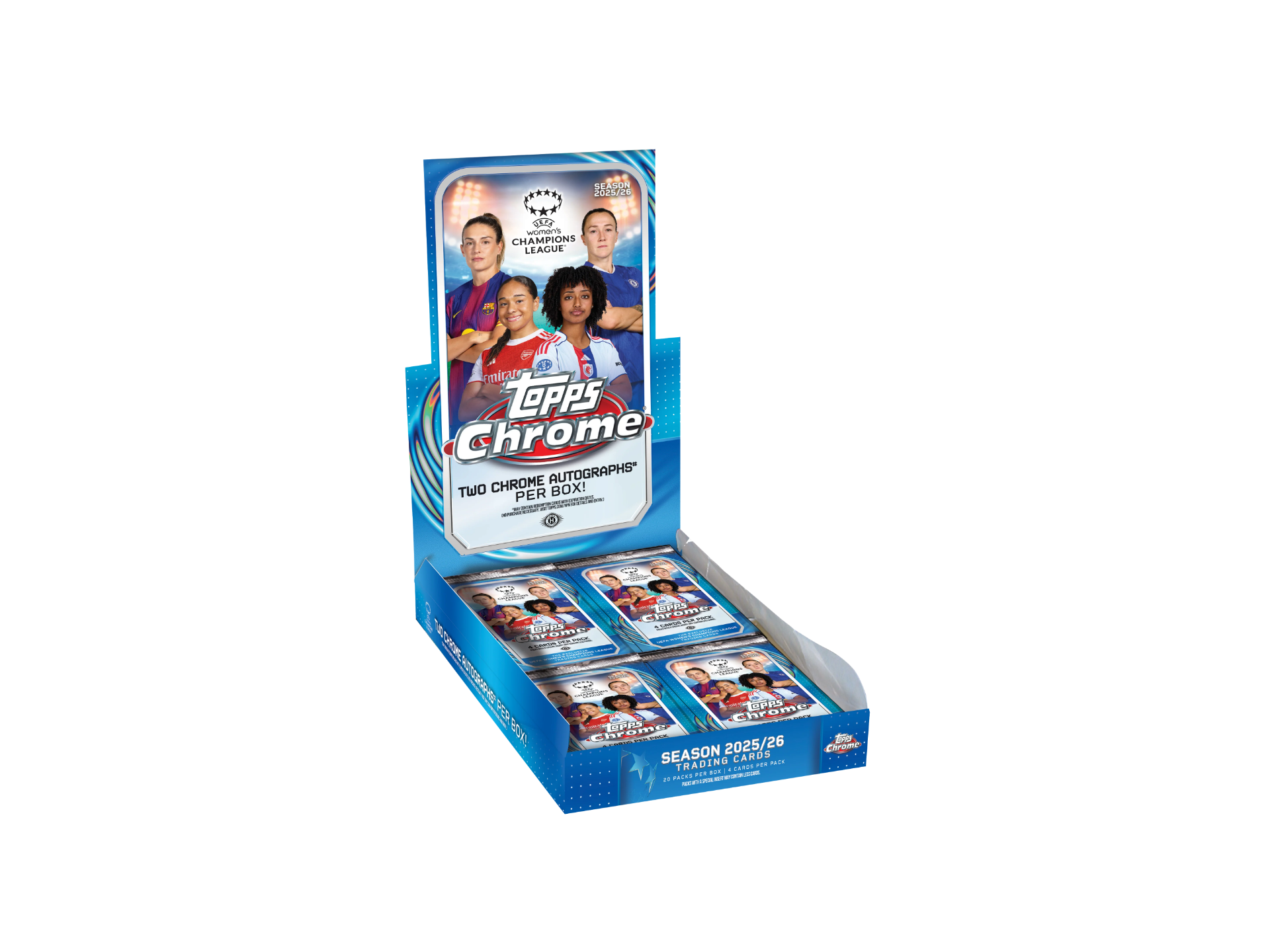 Topps Chrome Women's UEFA Champions League Soccer Hobby Box 2025/26