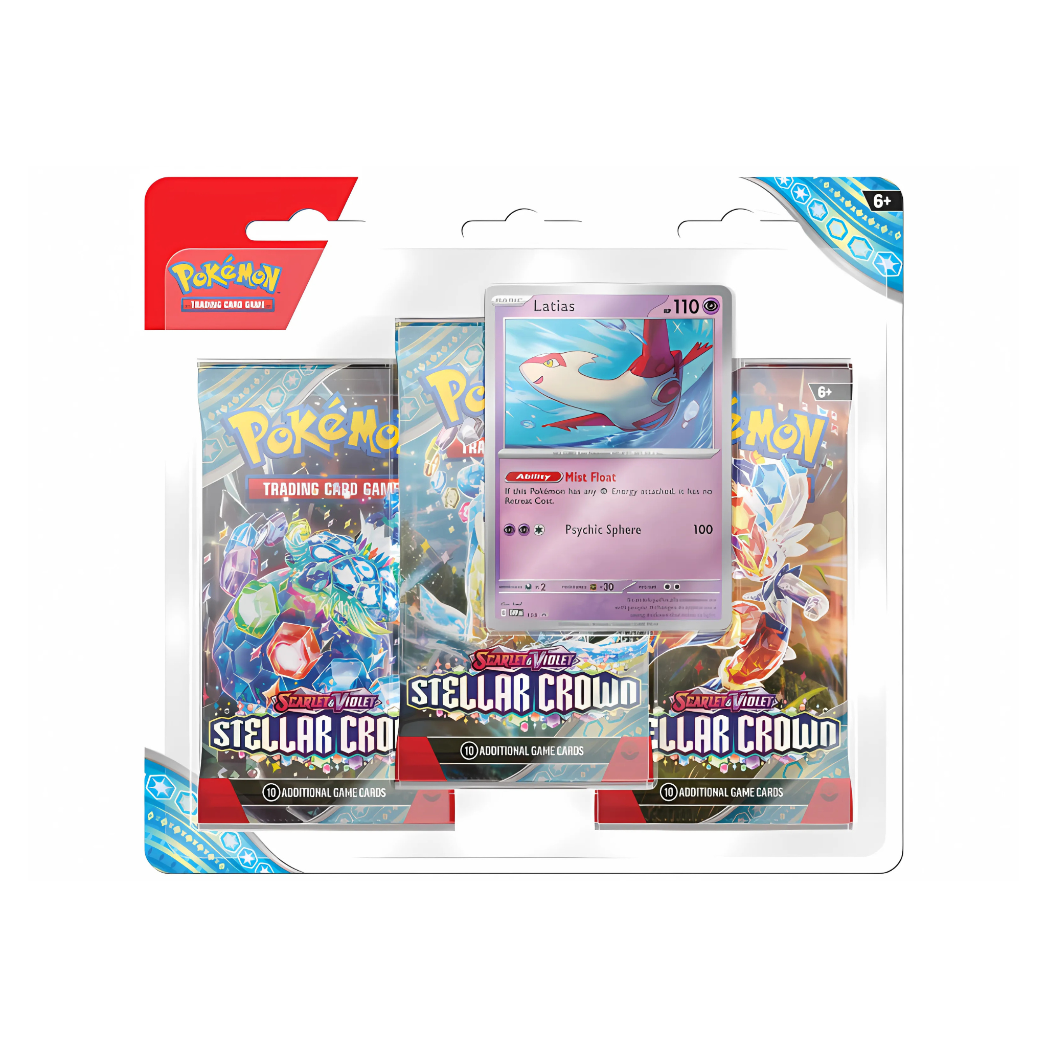 Pokémon Stellar Crown 3-Pack Blister