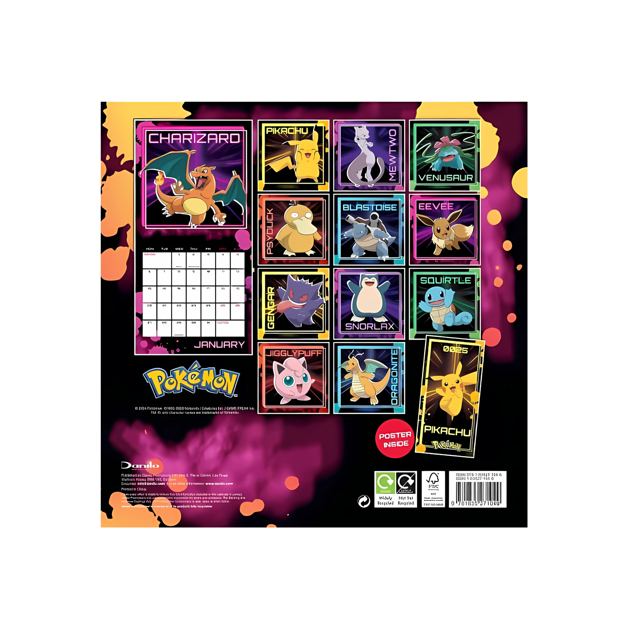 Pokémon Kalender 2025