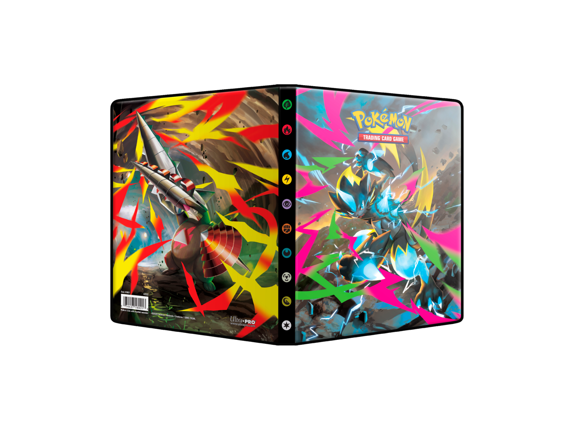 Pokémon Pitch Black 4-Pocket Binder – Zeraora & Excadrill