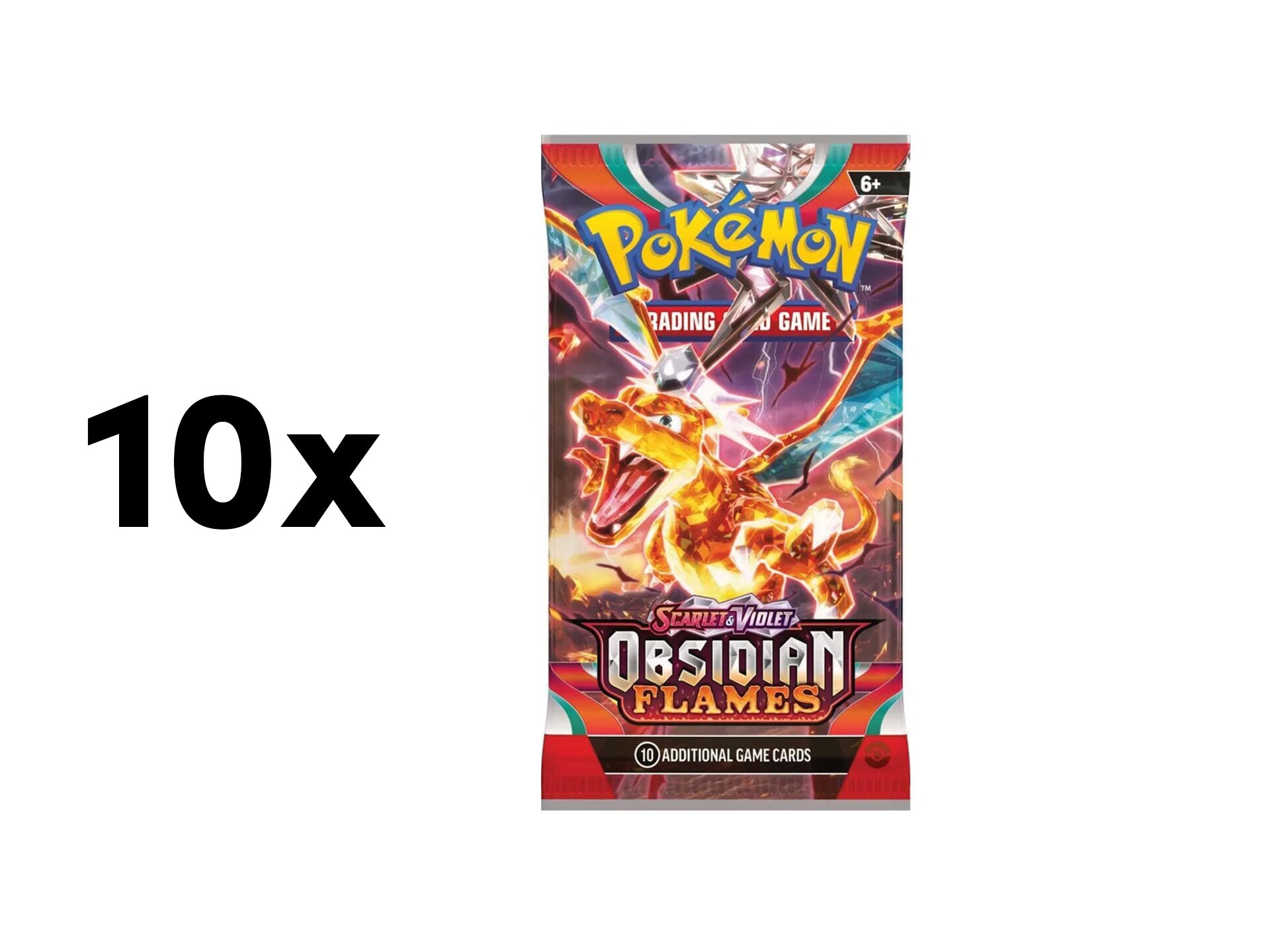 Pokemon Booster Pack Obsidian Flames - 10 bundel - Rip & Ship