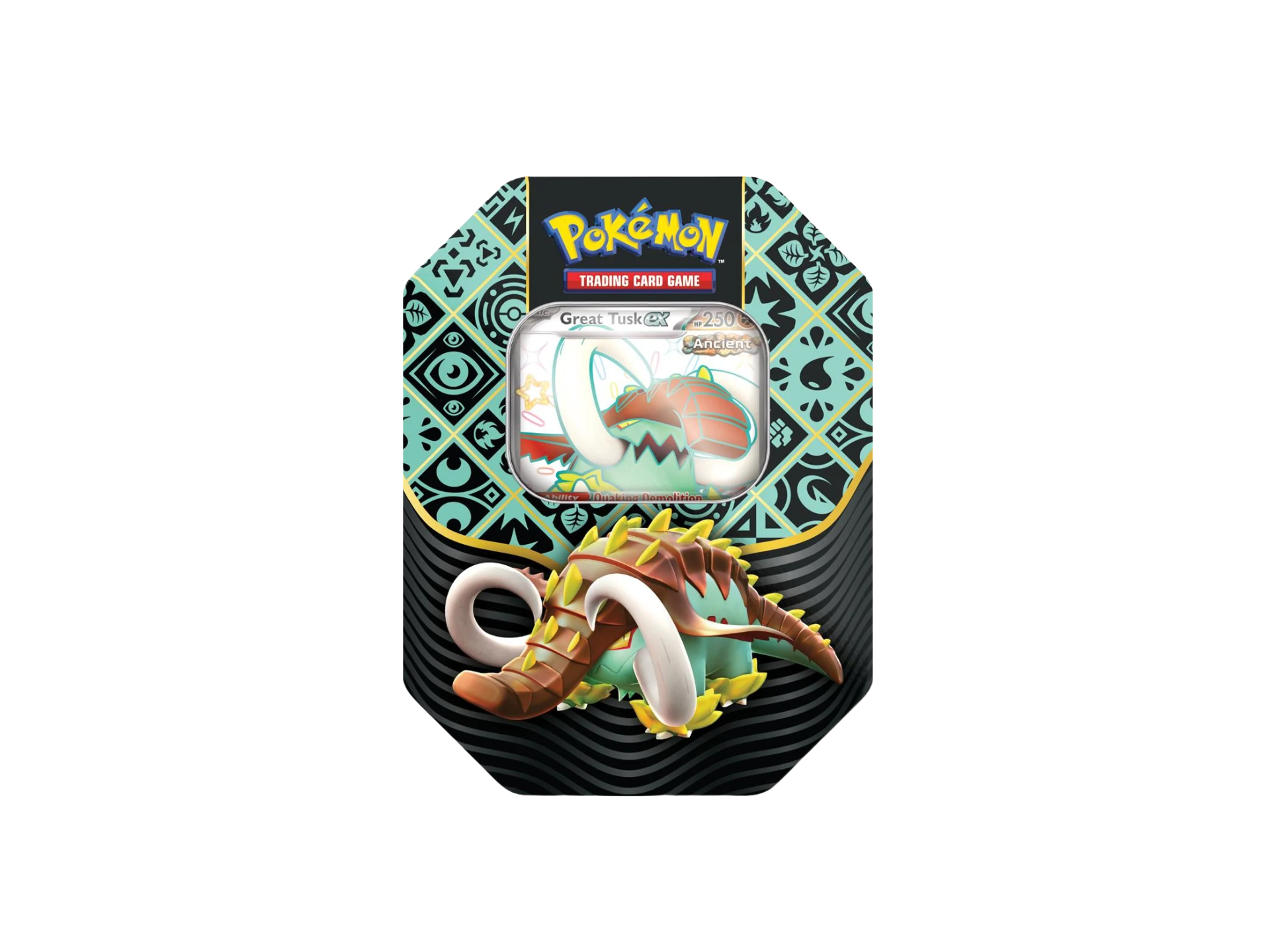 Pokemon Ex Tin Paldean Fates Great Tusk Ex