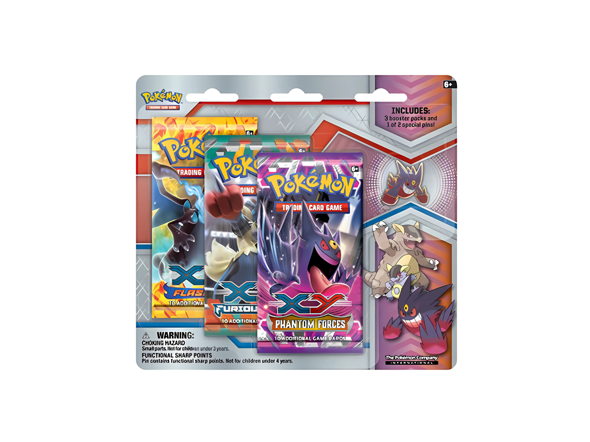 Pokémon 3-Pack Blister - Phantom Forces Collector's Pin - Rip & Ship